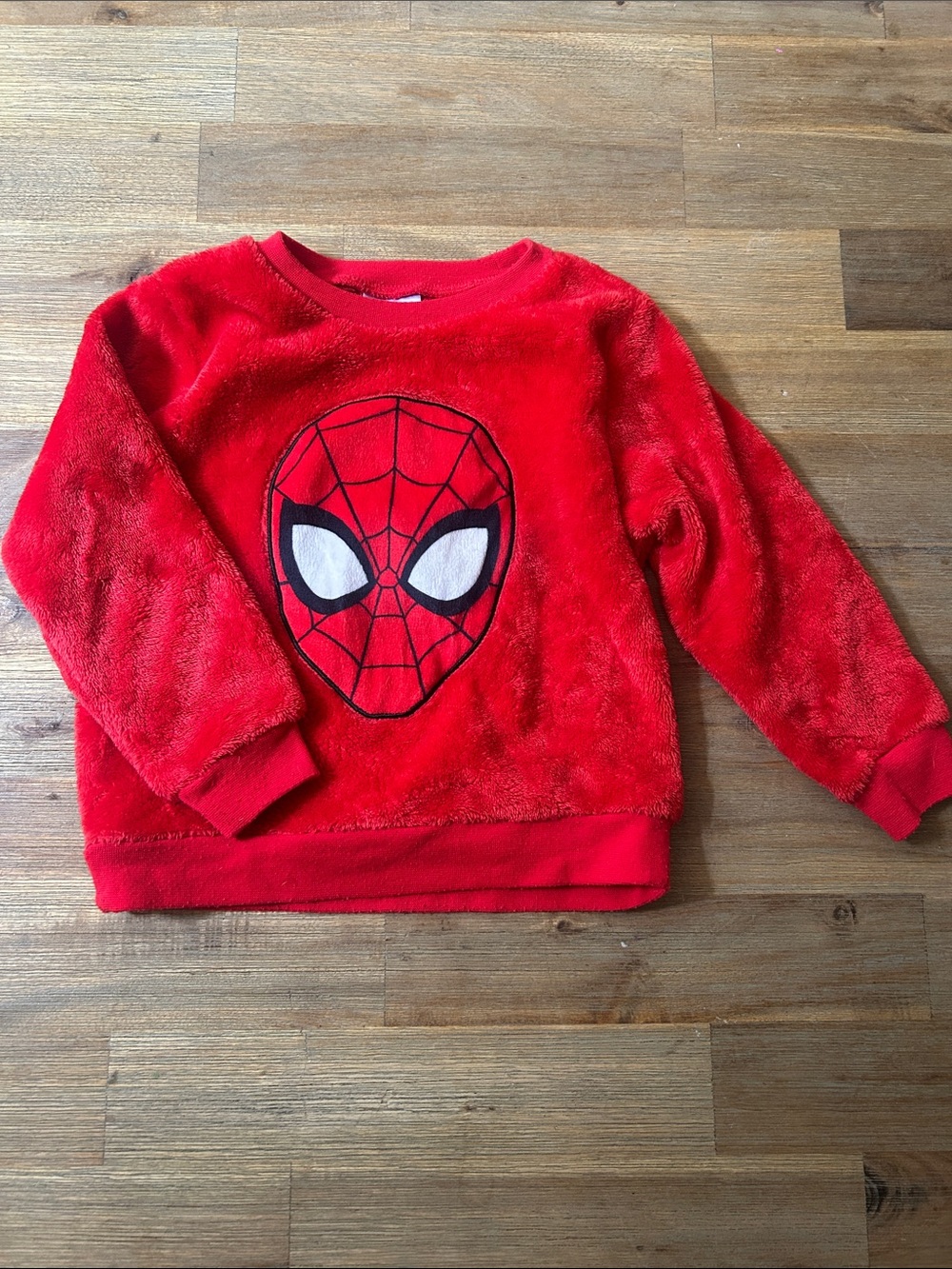 Marvel Red Fuzzy Spider-Man Sweatshirt